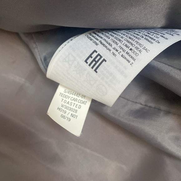 Banana Republic Teddy Car Coat in Toasted size S plush and lined - Picture 9 of 16